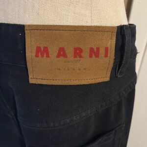 Marni Black Horseshoe Denim Jeans